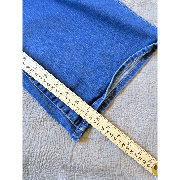 Levis 318 Shaping Wide Leg Jeans Womens 28 Blue High Rise Stretch Denim - Picture 5 of 7